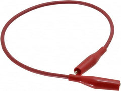 Pomona - Red Electrical Test Equipment Patch Cord - Use with Minigators, Test Clips - A1 Tooling