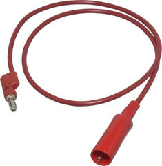 Pomona - Red Electrical Test Equipment Clip - Use with 0.300" Terminal, Banana Plugs - A1 Tooling