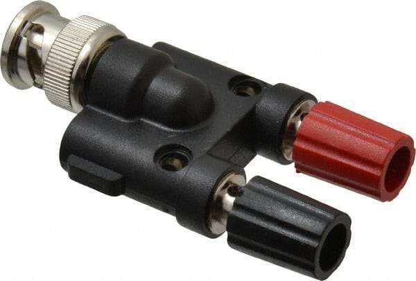 Pomona - Black Electrical Test Equipment Adapter - Use with Male BNC to Double Binding Posts - A1 Tooling