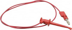 Pomona - Red Electrical Test Equipment Patch Cord - Use with Test Clips - A1 Tooling