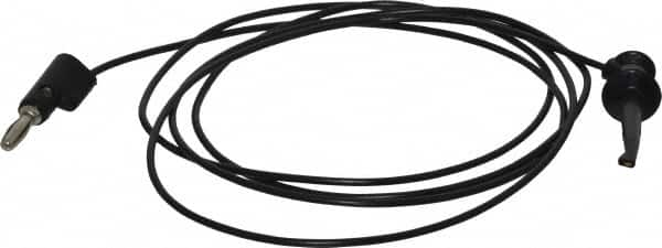 Pomona - Black Electrical Test Equipment Patch Cord - Use with Test Clips - A1 Tooling