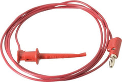 Pomona - Red Electrical Test Equipment Patch Cord - Use with Test Clips - A1 Tooling