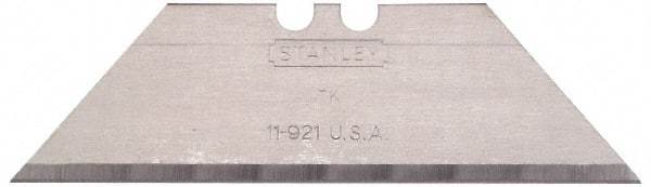 Stanley - 5 Piece Carbon Steel Utility Knife Blade - 2-7/16" OAL, 0.035" Blade Thickness - A1 Tooling