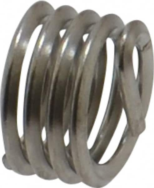 Recoil - 3/8-16 UNC, 3/8" OAL, Free Running Helical Insert - 4-3/8 Free Coils, Tanged, Stainless Steel, Bright Finish, 1D Insert Length - A1 Tooling