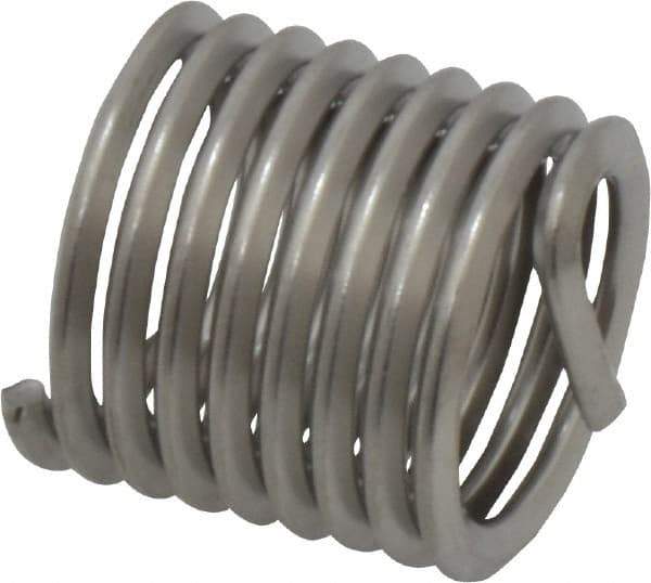 Recoil - 5/8-11 UNC, 0.938" OAL, Free Running Helical Insert - 8-1/2 Free Coils, Tanged, Stainless Steel, Bright Finish, 1-1/2D Insert Length - A1 Tooling