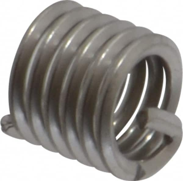 Recoil - #12-24 UNC, 0.324" OAL, Free Running Helical Insert - 6 Free Coils, Tanged, Stainless Steel, 1-1/2D Insert Length - A1 Tooling