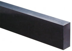 Made in USA - 1' x 3" x 1/2" Black Acetal Rectangular Bar - A1 Tooling