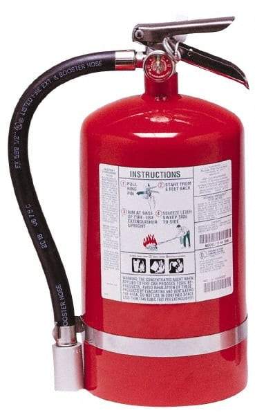 Kidde - 11 Lb, 1-A:10-B:C Rated, Halotron Fire Extinguisher - 7-1/4" Diam x 16.18" High, 125 psi, 15' Discharge in 11 sec, Steel Cylinder - A1 Tooling