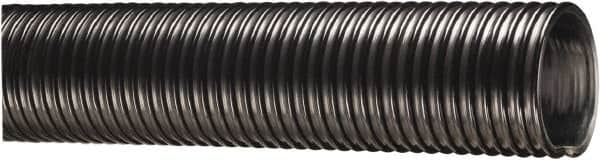 Kuriyama of America - 2" ID x 2.4" OD, 40 Max psi, Full In. Hg, Dry Material Handling & Transfer Hose - Polyurethane Liner, PVC Cover, -40 to 150°F, 2" Bend Radius, 50' Coil Length, Black - A1 Tooling