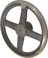 Morton Machine Works - 10", 4 Spoke Straight Handwheel - 2.3" Hub, Cast Iron, Plain Finish - A1 Tooling