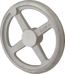 Morton Machine Works - 8", 4 Spoke Straight Handwheel - 1.9" Hub, Aluminum, Plain Finish - A1 Tooling