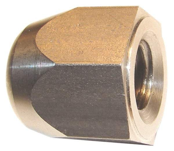 Morton Machine Works - 3/4-10" UNC, 1-1/4" Width Across Flats, Uncoated, Stainless Steel Acorn Nut - 1-3/8" Overall Height, Grade 303, TCMAI - A1 Tooling