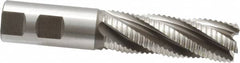 Hertel - 1" Diam, Coarse Pitch, 3" LOC, 5 Flute Cobalt Roughing Square End Mill - Uncoated, 5-1/2" OAL, 1" Shank Diam, Single End, 30° Helix - A1 Tooling