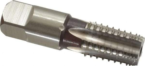 Hertel - 3/8-18 NPT, 5 Flutes, Bright Finish, High Speed Steel, Interrupted Thread Pipe Tap - Regular Hook - A1 Tooling