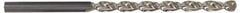 Guhring - 19/64", 130° Point, Parabolic Flute, High Speed Steel Taper Length Drill Bit - Bright Finish, 4-9/32" Flute Length, 6-1/2" OAL, Series 535 - A1 Tooling