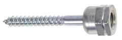 ITW Buildex - 3/8" Zinc-Plated Steel Vertical (End Drilled) Mount Threaded Rod Anchor - 5/8" Diam x 1-1/4" Long, 2,200 Lb Ultimate Pullout, For Use with Steel - A1 Tooling