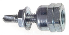 ITW Buildex - 3/8" Zinc-Plated Steel Vertical (End Drilled) Mount Threaded Rod Anchor - 5/8" Diam x 1" Long, 1,510 Lb Ultimate Pullout, For Use with Steel - A1 Tooling