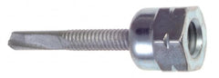 Buildex - 3/8" Zinc-Plated Steel Vertical (End Drilled) Mount Threaded Rod Anchor - 5/8" Diam x 1-1/2" Long, 3,125 Lb Ultimate Pullout, For Use with Steel - A1 Tooling