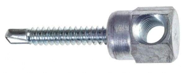 ITW Buildex - 3/8" Zinc-Plated Steel Horizontal (Cross Drilled) Mount Threaded Rod Anchor - 5/8" Diam x 1" Long, 1,477 Lb Ultimate Pullout, For Use with Steel - A1 Tooling