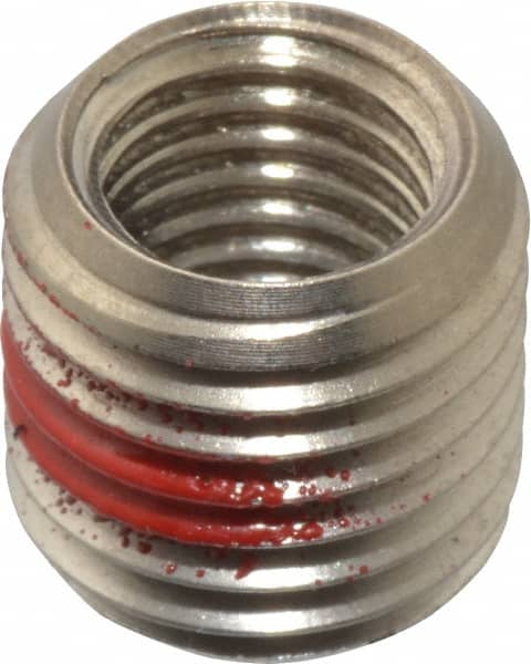 Made in USA - 5/16-24 Internal, 7/16-20 External, UNF, 7/16" Insert Length, Thread Locking Repair Inserts - Stainless Steel, Bright Finish, Grade 303 - A1 Tooling