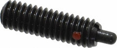 TE-CO - 5/16-18, 1" Thread Length, 3/16" Plunger Projection, Steel Threaded Spring Plunger - A1 Tooling