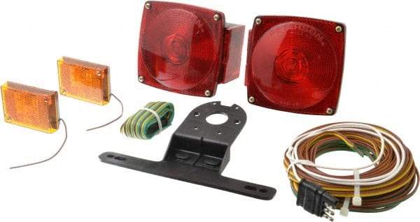 Peterson - 4-1/2" Long x 4-1/2" Wide Red Towing Lights - 12 Volt, Plastic - A1 Tooling