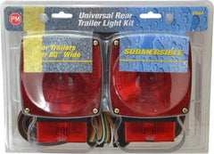 Peterson - 4-1/2" Long x 4-1/2" Wide Red Towing Lights - 12 Volt, Plastic - A1 Tooling