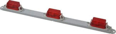 Peterson - 13-1/2" Long x 1" Wide, Red Lens & Reflector - Steel, 12 Volt - A1 Tooling