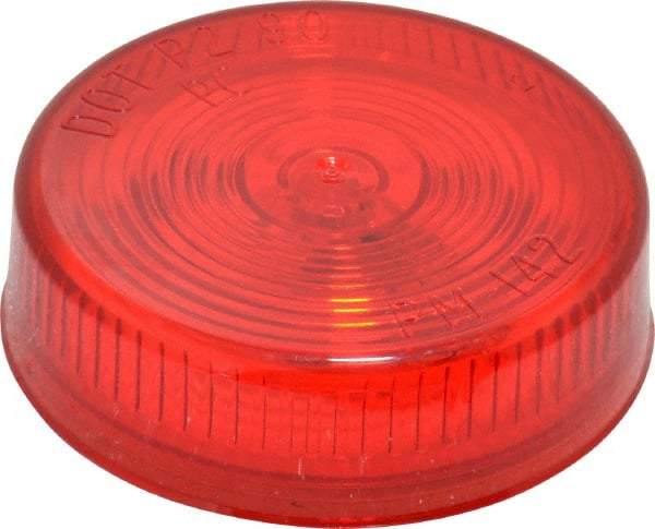 Peterson - 2-1/2" Diam, Red Lens & Reflector - Plastic, 12 Volt - A1 Tooling