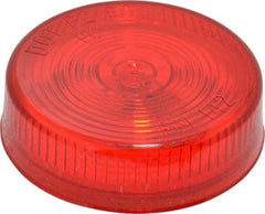 Peterson - 2-1/2" Diam, Red Lens & Reflector - Plastic, 12 Volt - A1 Tooling