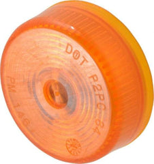 Peterson - 2" Diam, Amber Lens & Reflector - Plastic, 12 Volt - A1 Tooling