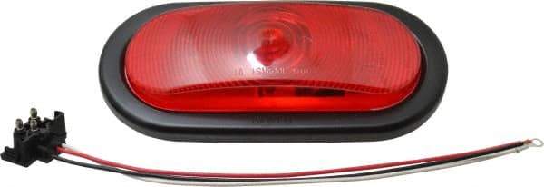 Peterson - 6-1/2" Long x 2-1/4" Wide, Red Lens & Reflector - Plastic, 12 Volt - A1 Tooling