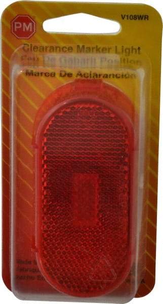 Peterson - 4-1/8" Long x 2" Wide, Red Lens & Reflector - Plastic, 12 Volt - A1 Tooling