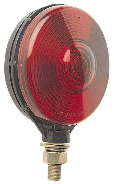 Peterson - 4-1/8" Diam, Red/Amber Lens & Reflector - Plastic, 12 Volt - A1 Tooling