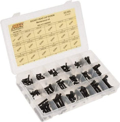 Value Collection - 190 Piece Steel Socket Head Cap Screws - #6-32 to 1/4-28 Thread - A1 Tooling