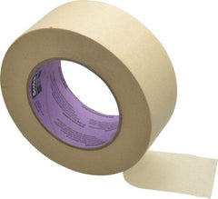 3M - 2" Wide x 60 Yd Long Tan Paper Masking Tape - Series 2040, 5.5 mil Thick, 23 In/Lb Tensile Strength - A1 Tooling