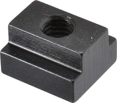 TE-CO - 1/2-13 Blind Tapped T Slot Nut - 11/16" Slot Width, 1-1/8 x 7/16" Base Width x Height, 1-1/4 x 3/4" OAL x Height - A1 Tooling