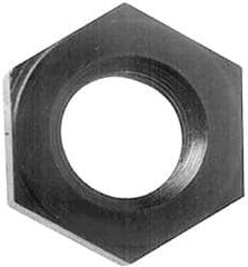 Gibraltar - 7/16-14 UNC Alloy Steel Right Hand Heavy Hex Jam Nut - 3/4" Across Flats, 17/64" High, Black Oxide Finish - A1 Tooling