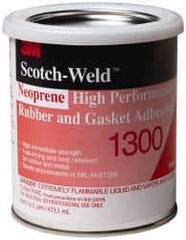 3M - 16 oz Can Yellow Butyl Rubber Joint Sealant - 300°F Max Operating Temp, 4 min Tack Free Dry Time, Series 1300 - A1 Tooling