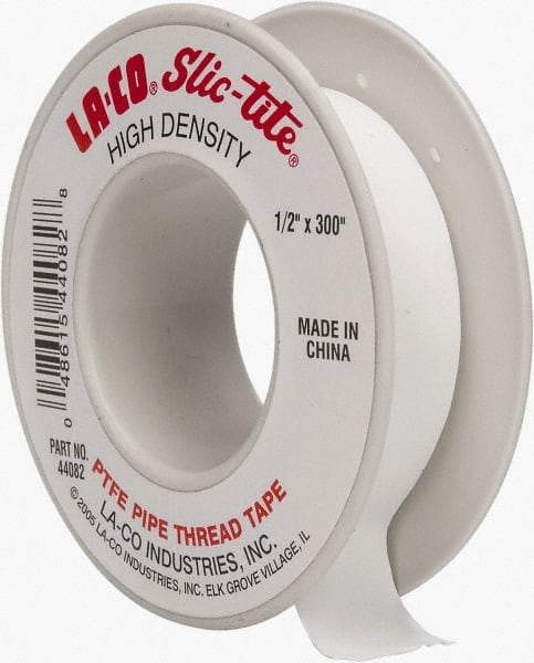 LA-CO - 1" Wide x 300" Long General Purpose Pipe Repair Tape - 3 mil Thick, -450 to 550°F, White - A1 Tooling