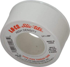 LA-CO - 3/4" Wide x 300" Long General Purpose Pipe Repair Tape - 3 mil Thick, -450 to 550°F, White - A1 Tooling