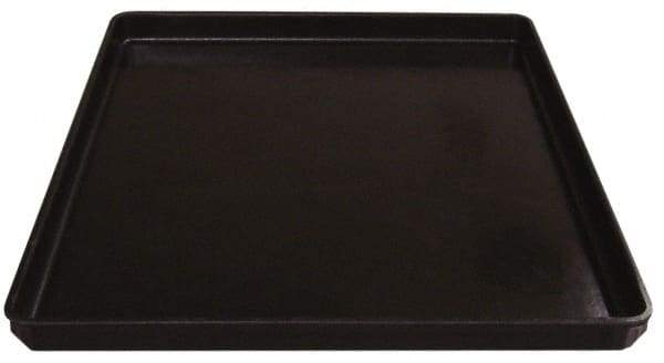 MFG Tray - 200 Lb Load Capacity Black Fiberglass Tote Container - Stacking, 26" Long x 20" Wide x 1-1/2" High - A1 Tooling