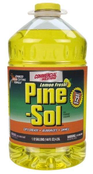 Pine-Sol - 144 oz Bottle All-Purpose Cleaner - Liquid, Lemon - A1 Tooling