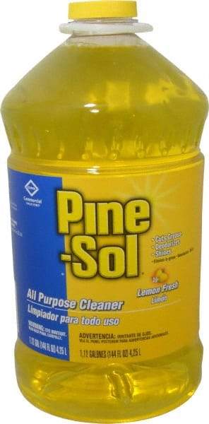 Pine-Sol - 144 oz Bottle All-Purpose Cleaner - Liquid, Lemon - A1 Tooling