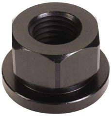 Gibraltar - 5/16-24, 3/4" Flange Diam, 3/8" High, 9/16" Across Flats, Flange Nut - Grade 12L14 Steel, Black Oxide Finish, 1/8" Flange Height, TCMAI - A1 Tooling