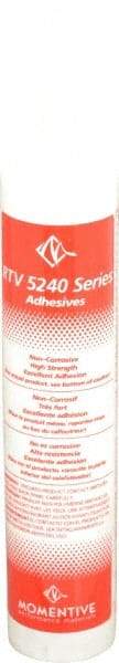 Momentive Performance Materials - 10.1 oz Cartridge Black RTV Silicone Joint Sealant - 400°F Max Operating Temp, 45 min Tack Free Dry Time, 6 hr Full Cure Time, Series RTV5240 - A1 Tooling