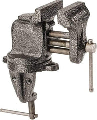 Columbian - 3" Jaw Width x 2-1/2" Jaw Opening Capacity, 2-5/8" Throat Depth, Bench & Pipe Combination Vise - 3/8" Max Pipe Capacity, Swivel Base, Clamp-On Attachment, Cast Iron - A1 Tooling