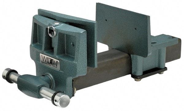 Wilton - 10" Jaw Width, 13" Jaw Opening, 4" Throat Depth, Cast Iron Woodworking Vise - 22-1/2" OAL x 11-1/2" OAW x 8" OAH, Rapid Action Spindle - A1 Tooling