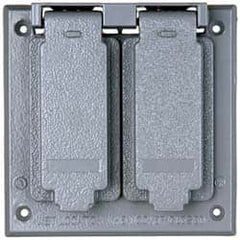 Cooper Crouse-Hinds - Electrical Outlet Box Aluminum Weatherproof Cover - Includes Gasket - A1 Tooling