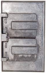 Cooper Crouse-Hinds - Electrical Outlet Box Aluminum Weatherproof Cover - Includes Gasket - A1 Tooling